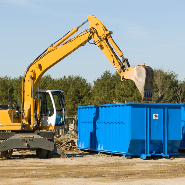 can i choose the location where the residential dumpster will be placed in Hastings New York